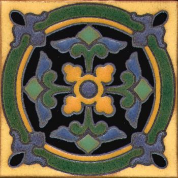 An original work inspired by Malibu Potteries tiles.