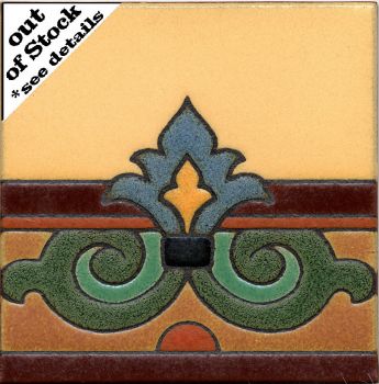 Baird deco satin-Burgundy 6x6” 