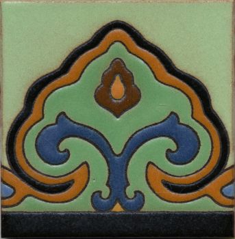 Saracen deco satin-Del Rey 6x6” tile pattern