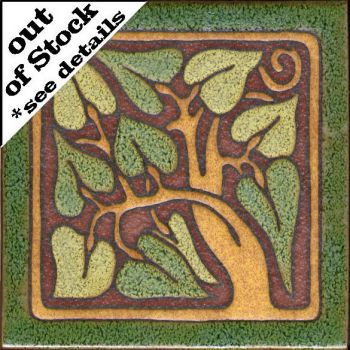 6x6” AC Tree Right deco satin-A&C tile