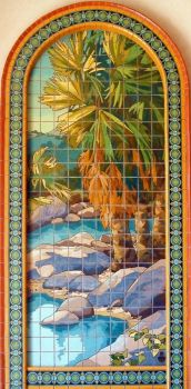 Our Palm right  Mural  60x144" tile