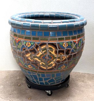 Blue Shiraz Mosaic Planter
