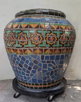 Moorish Star and Diamonds Planter