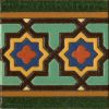 A classic design with Moorish border detail.